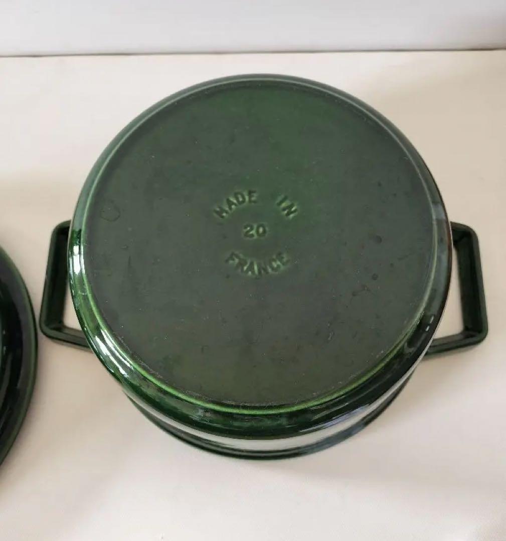 STAUB ピコココット バジルグリーン 20cm 両手鍋