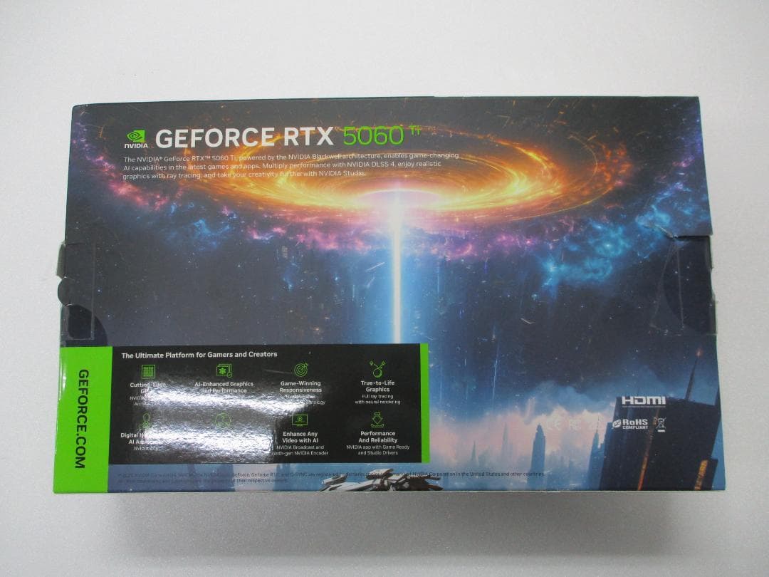 玄人志向　GeForce RTX 5060Ti　16GB