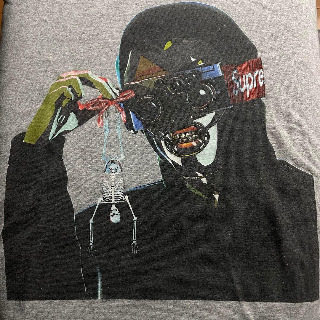 2840 U【超希少モデル】シュプリーム☆クリーパーロゴ Ｔシャツ グレー