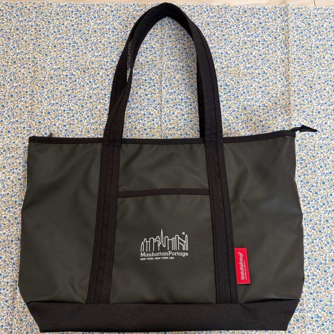 Manhattan Portage トートバッグ 黒 ファスナー付き