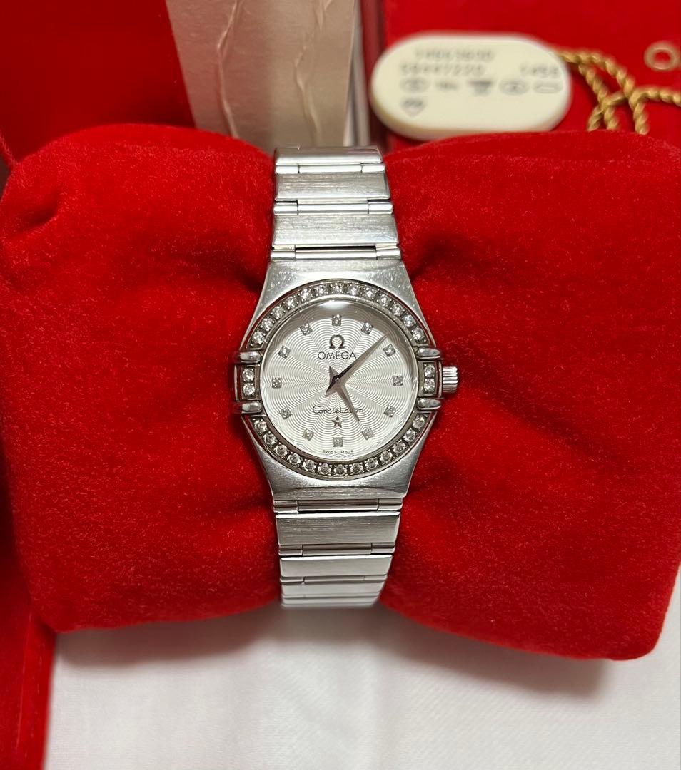 査定済みオメガ OMEGA 1466.36 コンステレーションミニダイヤベゼル