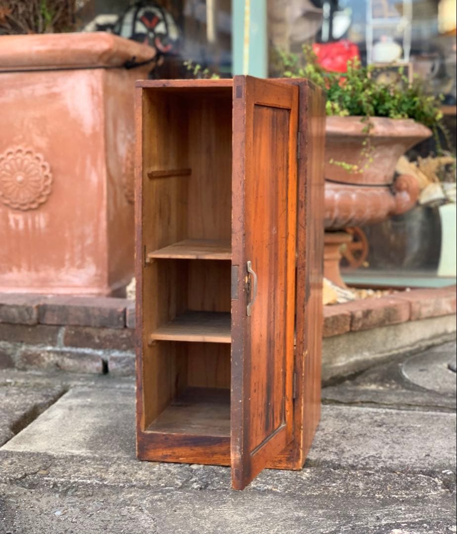 【レトロ】 収納棚 木製 木製箱 インテリア 昭和レトロ 花台 ボックス