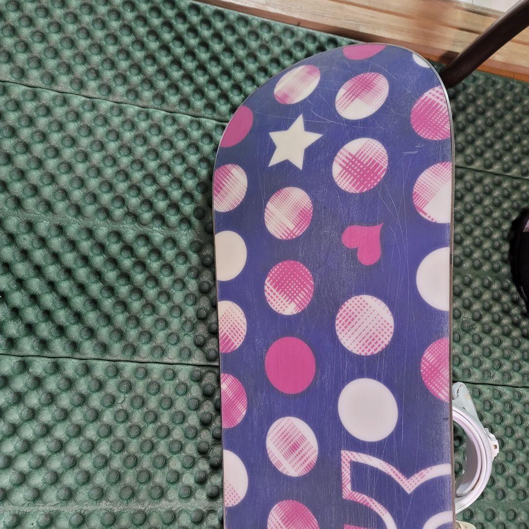 Kissmark 　レディース スノーボード 2点セット 138cm リーシュ付