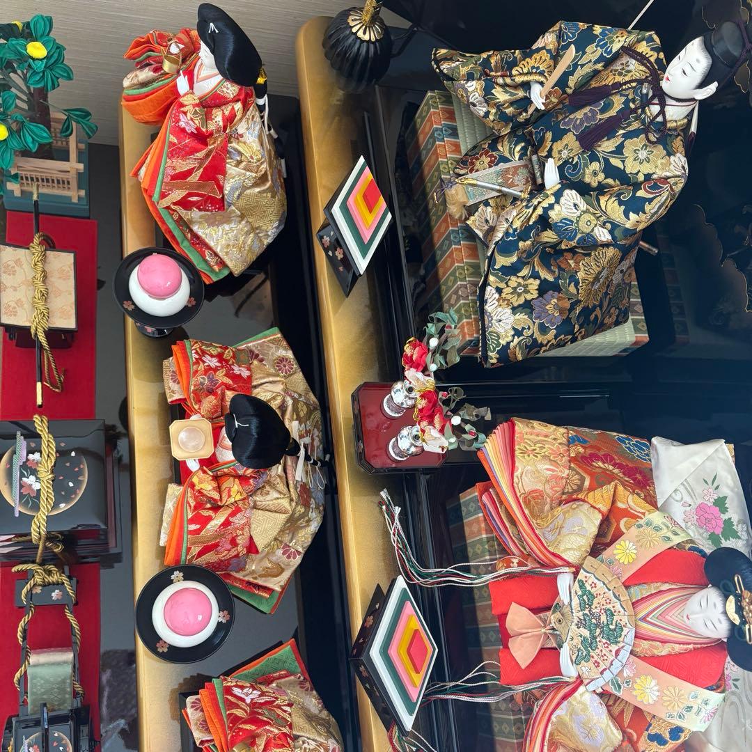 雛人形3段飾り 雛人形セット 大型 赤金 ひな祭り ひな飾り