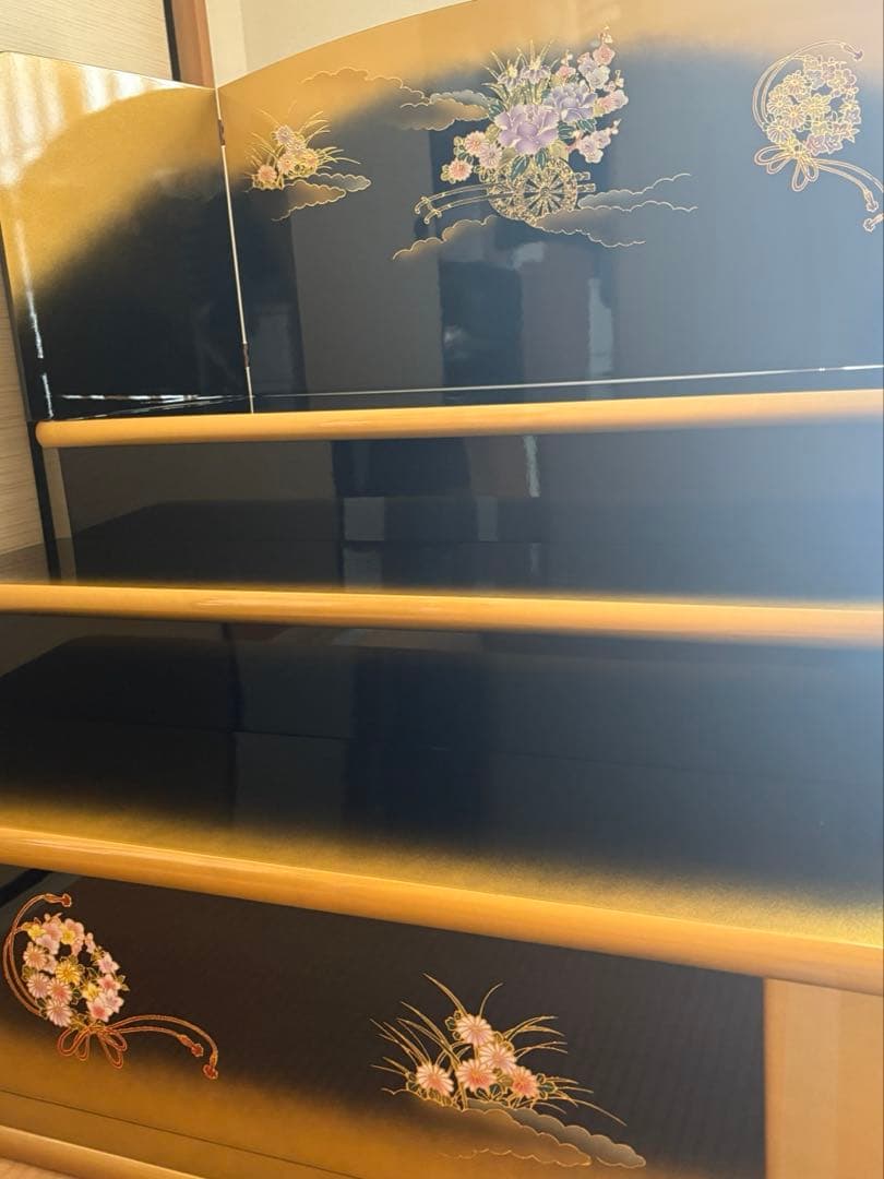 雛人形3段飾り 雛人形セット 大型 赤金 ひな祭り ひな飾り