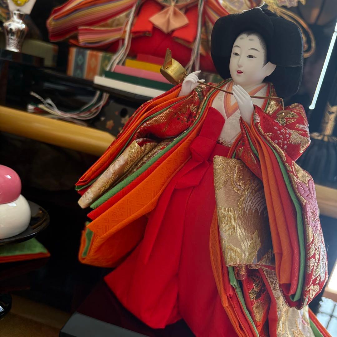 雛人形3段飾り 雛人形セット 大型 赤金 ひな祭り ひな飾り