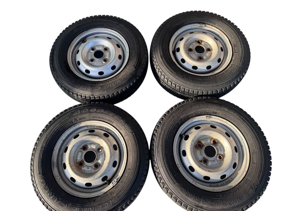 145R12 6PR LT グッドイヤーアイスナビ カーゴ スタッドレスタイヤ