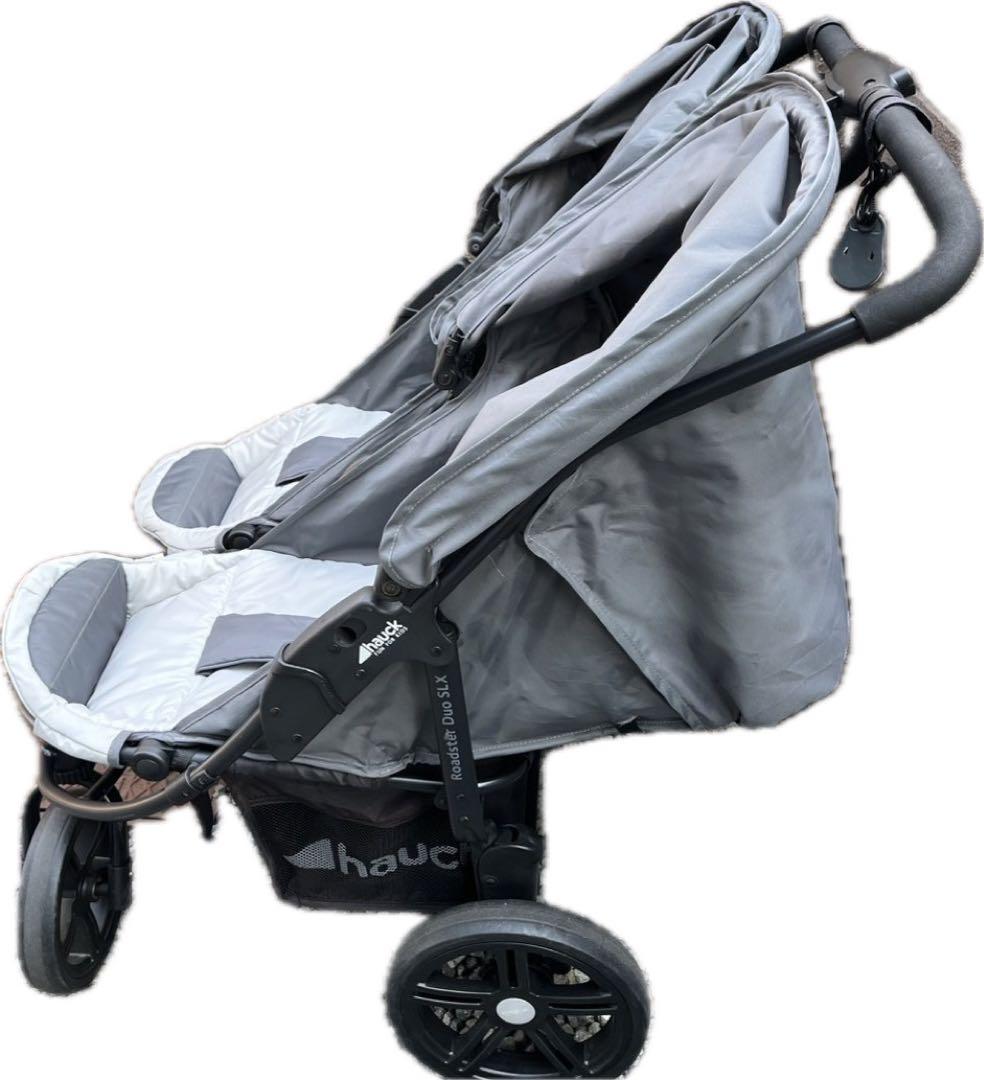双子ベビーカー　2人乗りベビーカー　hauck ダブルベビーカー　荷重36kg