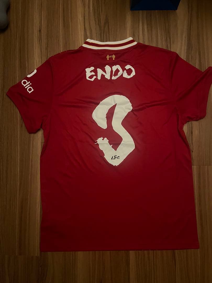 Liverpool ユニ 遠藤航 筆文字　Lサイズ