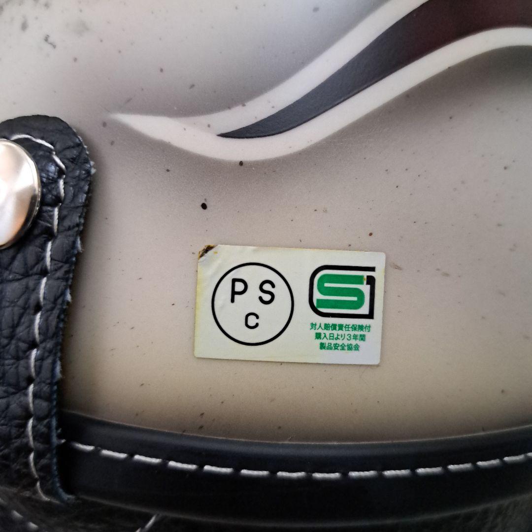 ショーティヘルメット　ポリヘル レッドブラウンリボン塗装エイジング