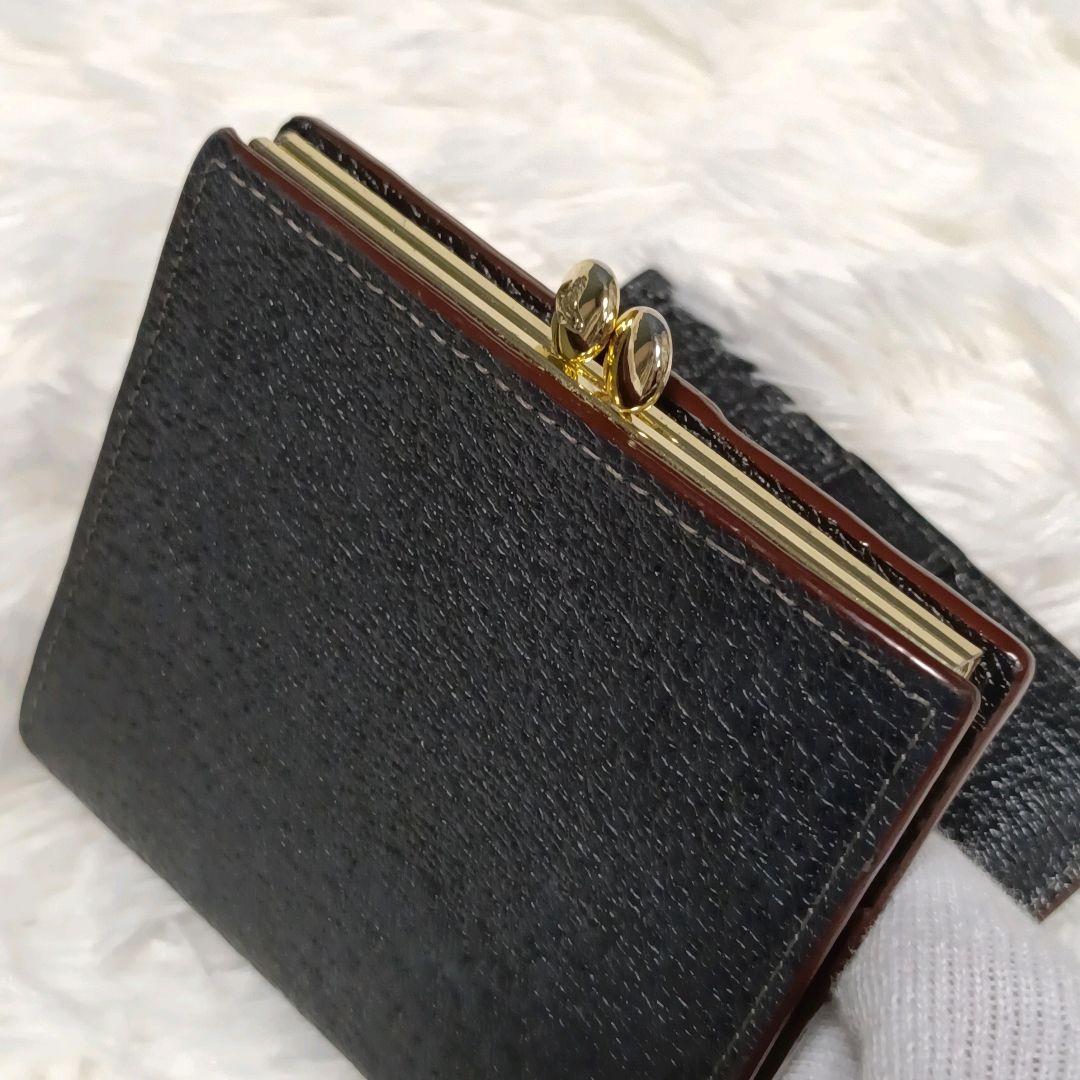 Vivienne westwood オーブロゴ　ガマ口　折り財布　ブラック