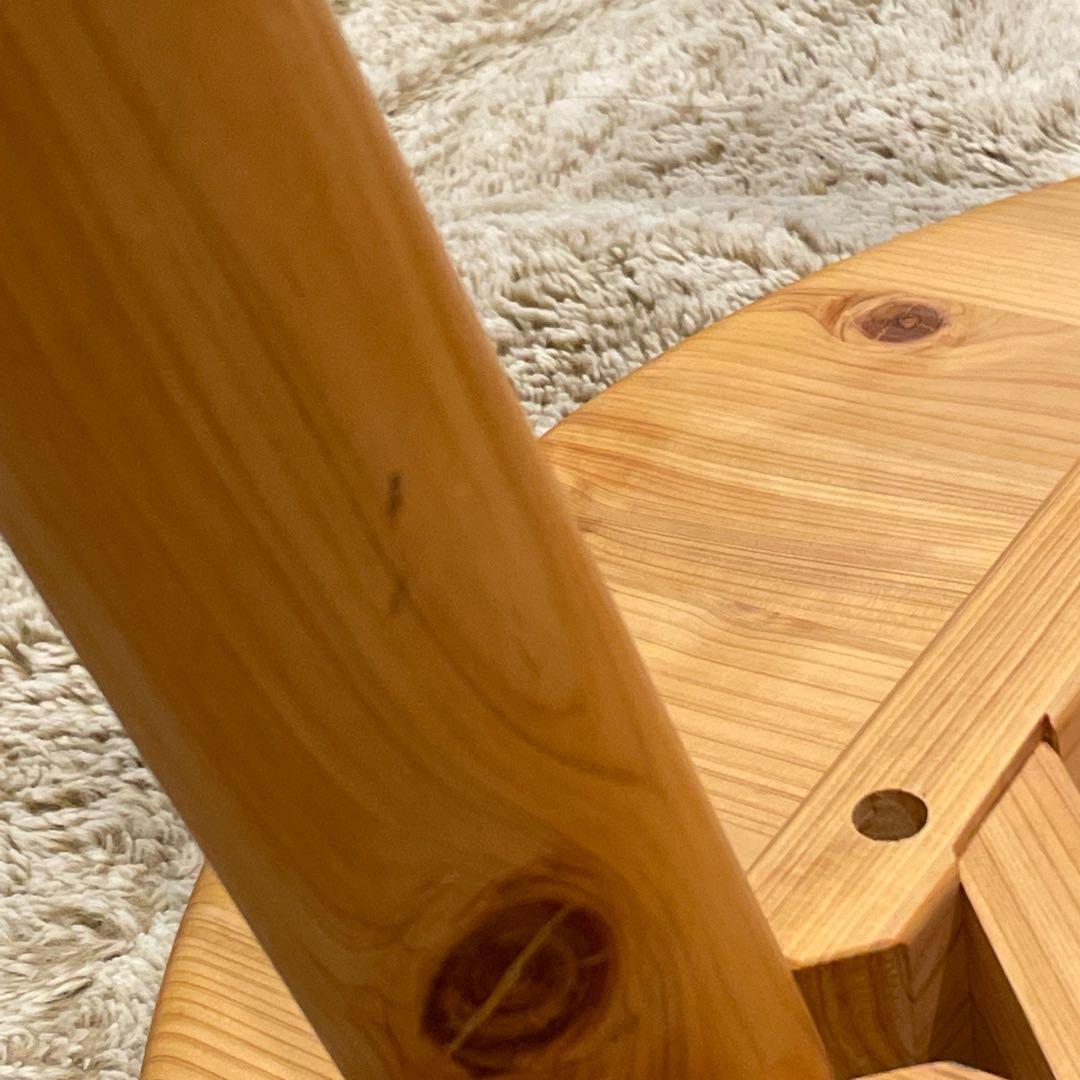 天然ヒノキ　無垢材　ローテーブル　檜