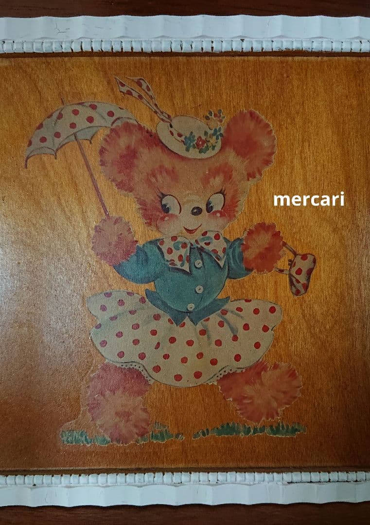 アンティークアニマルデカールウォールプラーク