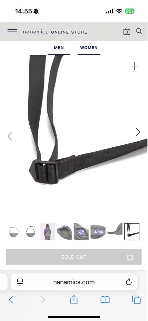 バッグ Mountain Wind Waist Bag \"Asphalt Gray\"