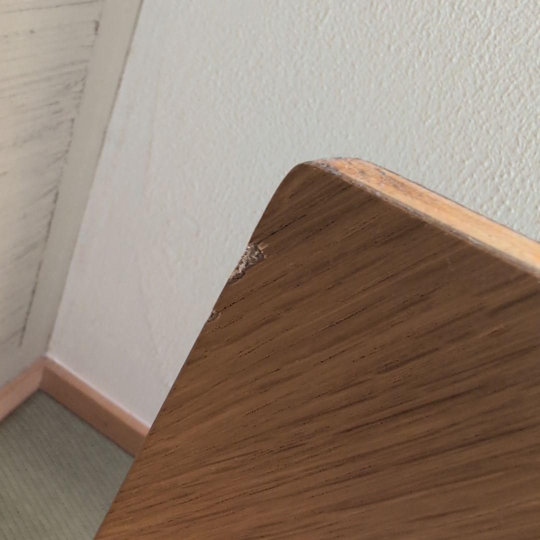 無印良品　重なるテーブルベンチ　オーク材　成形合板　廃盤　入手困難