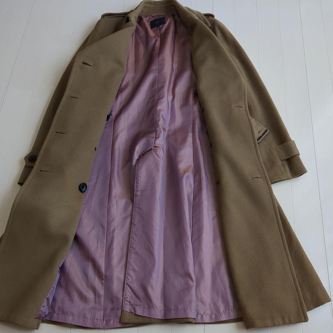 美品　トゥモローランド ロングコート カシミヤ100% ベルト ベージュ M