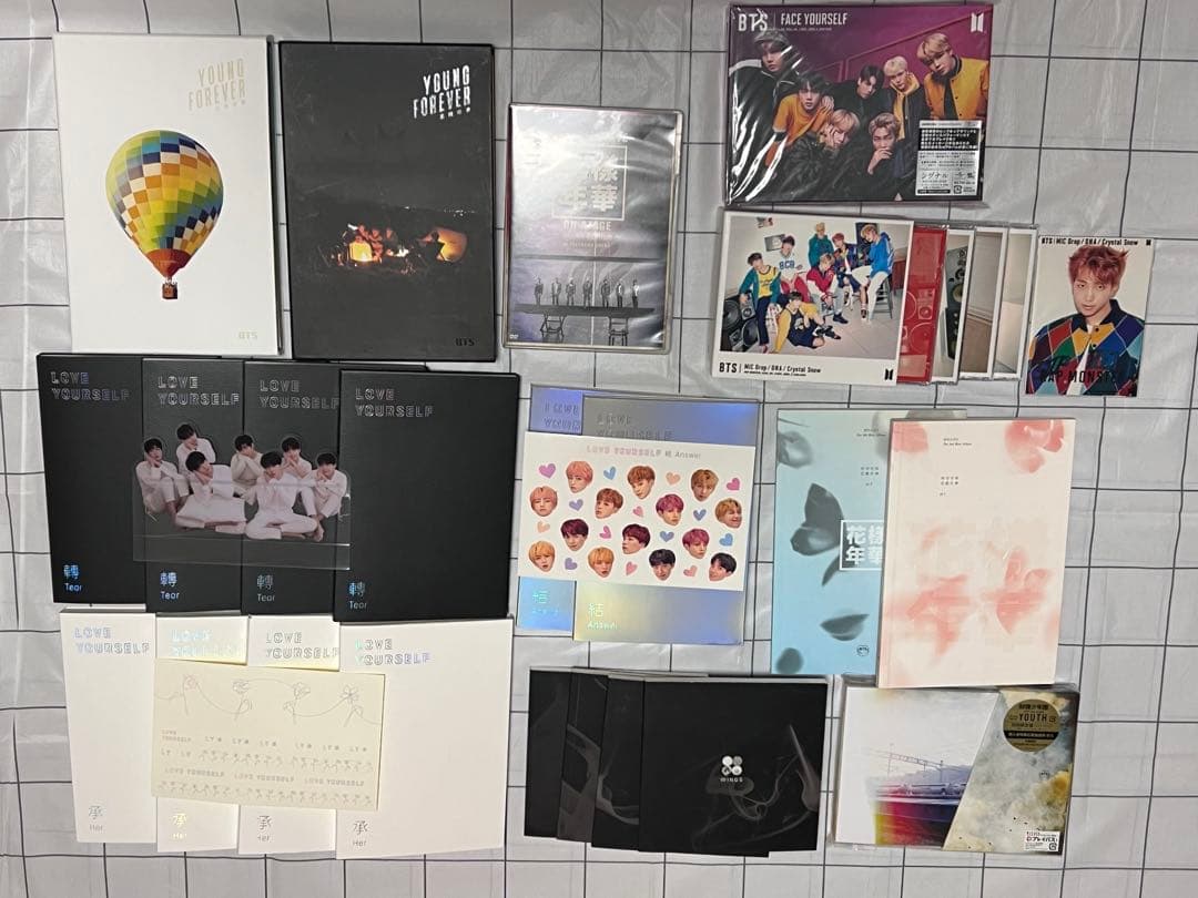 BTS 防弾少年団　방탄소년단 CD DVD トレカ　ペンライト　まとめ　セット