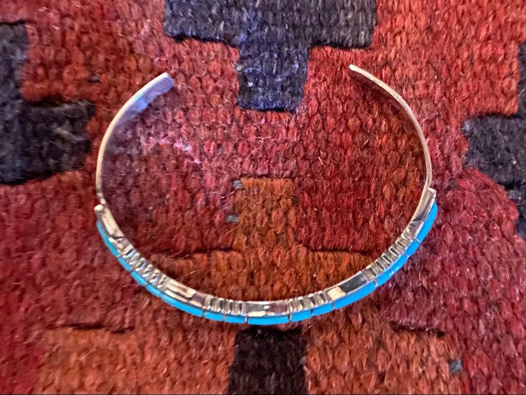 インディアンジュエリー ズニ　ターコイズ バングル