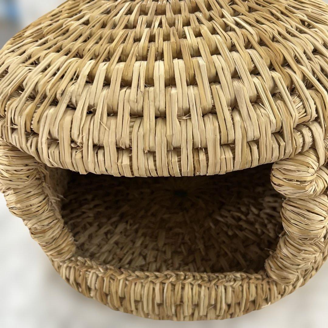 キャットハウス 天然素材 ドーム型　手作り　猫