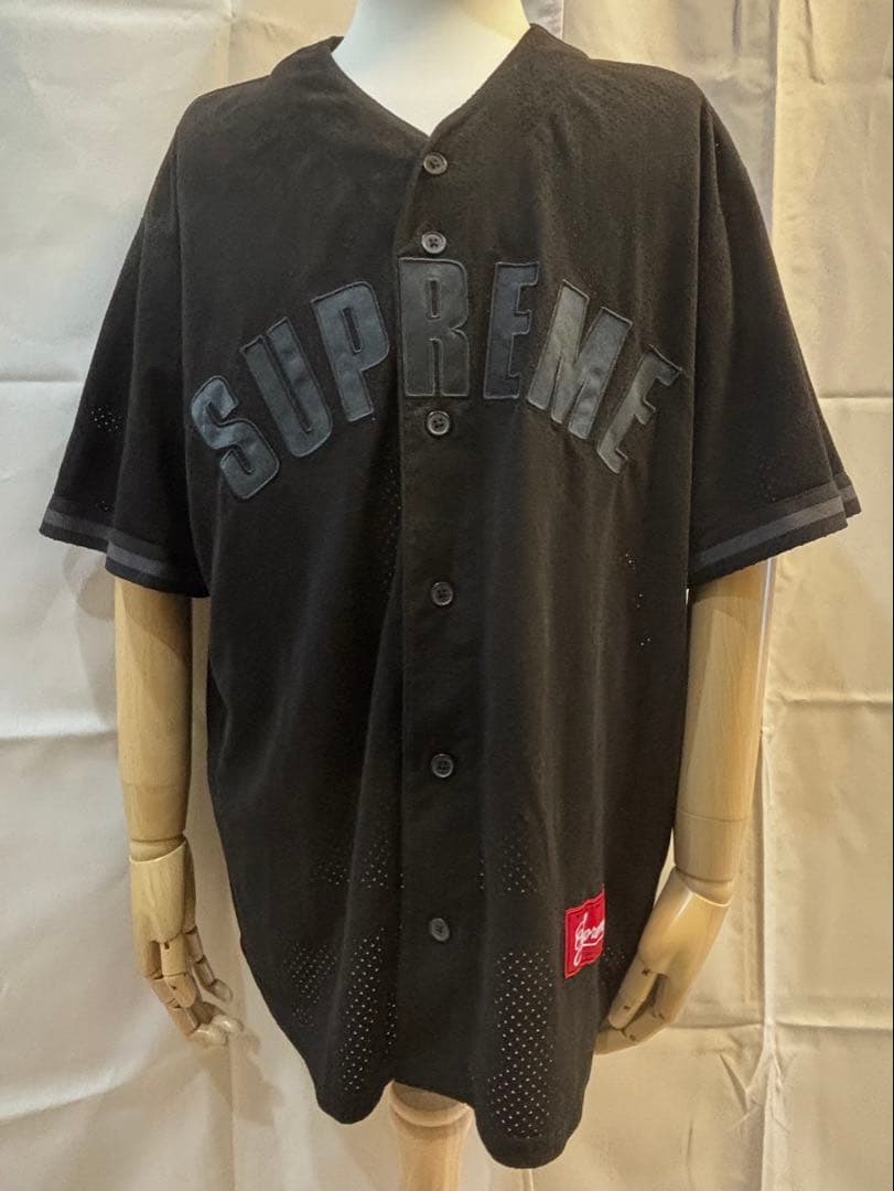 SUPREME　Ultrasuede Mesh Baseball Jersey