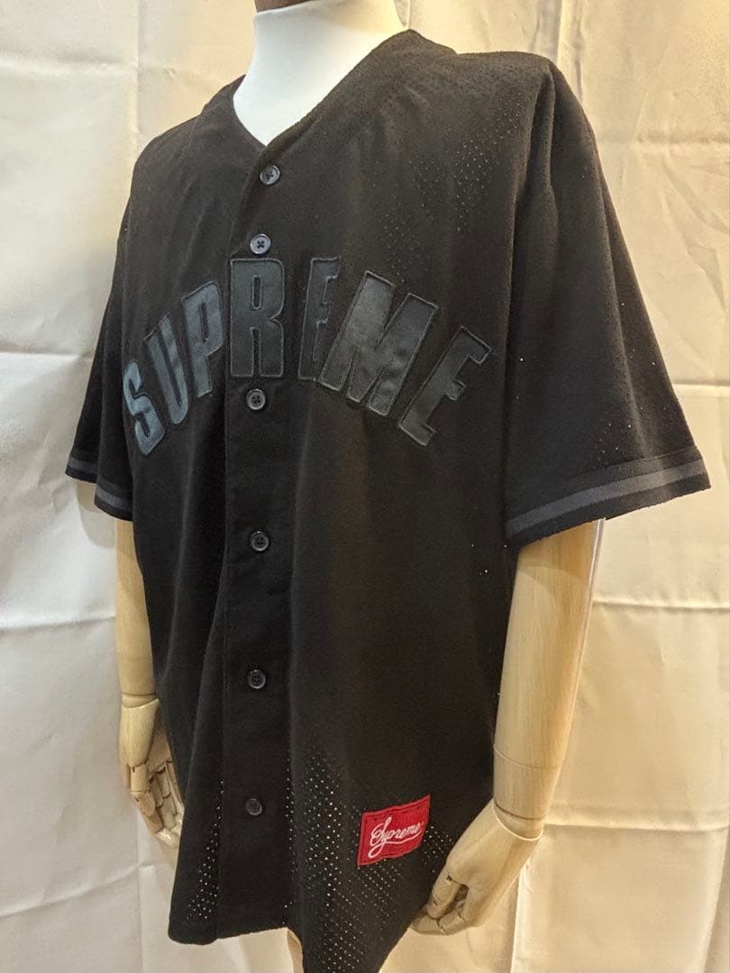 SUPREME　Ultrasuede Mesh Baseball Jersey