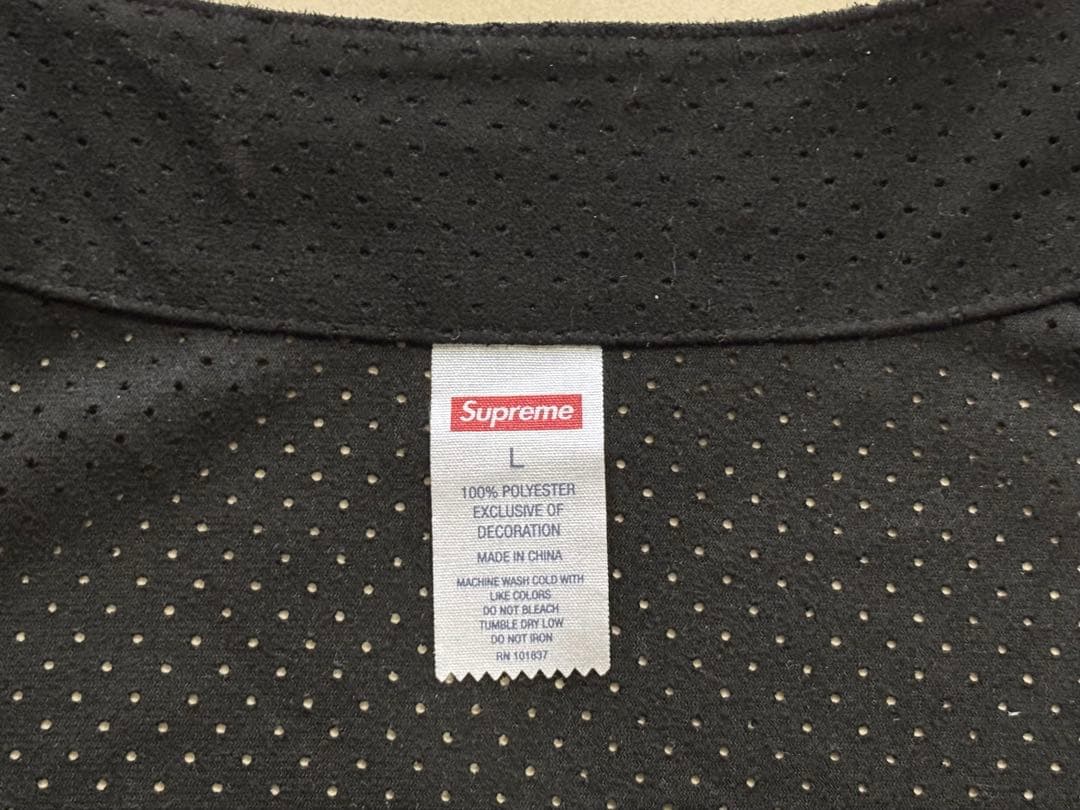 SUPREME　Ultrasuede Mesh Baseball Jersey