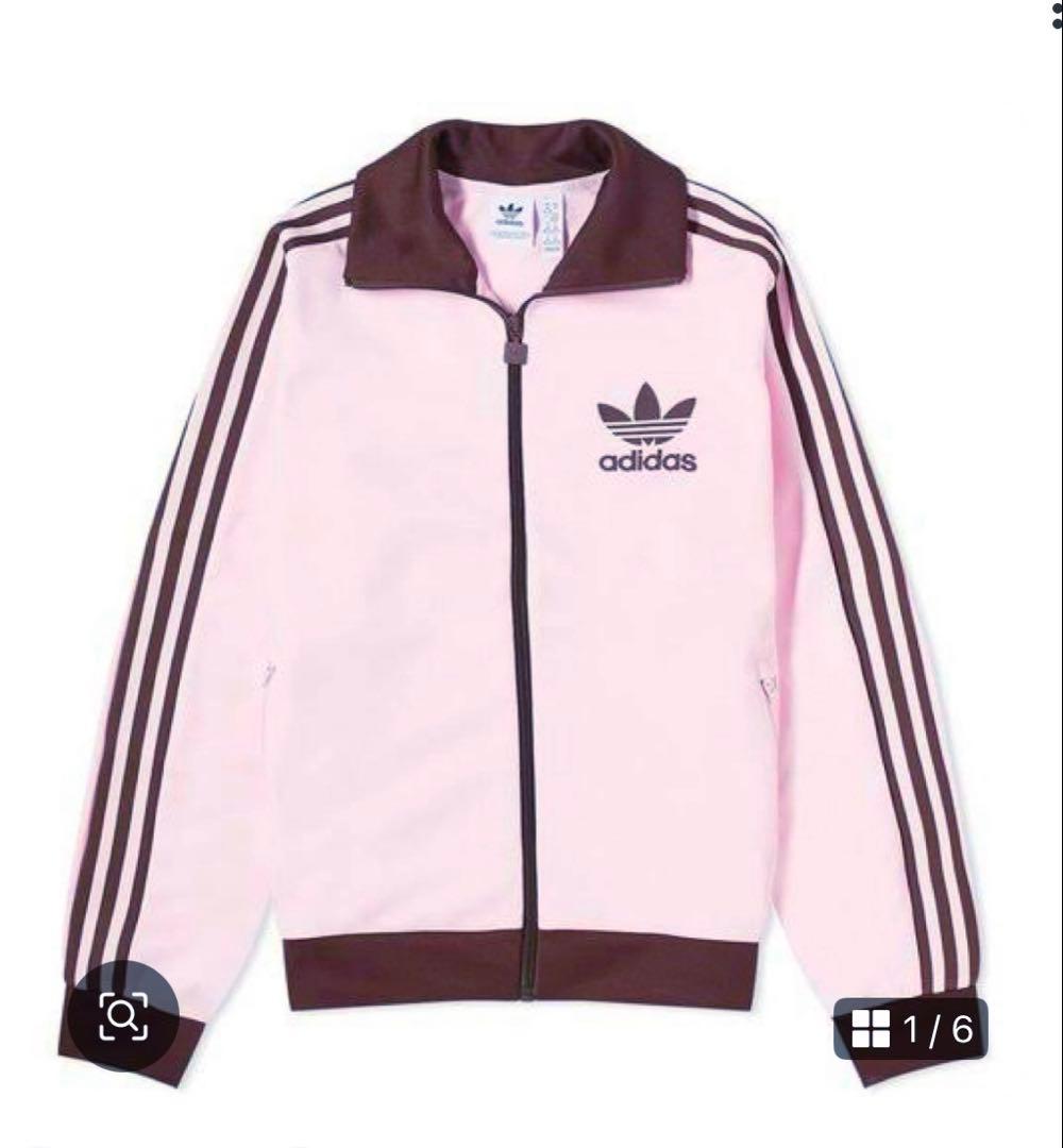adidas トラックジャケット ピンク XS