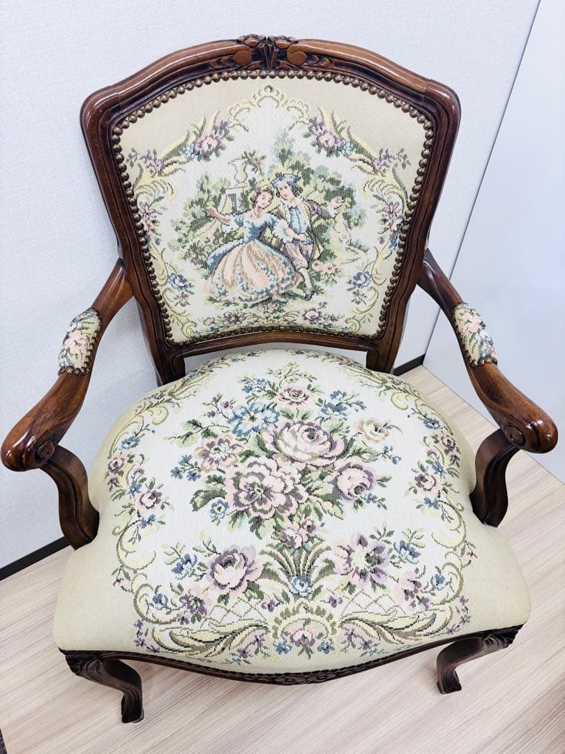 アンティーク調 クラシック アームチェア①