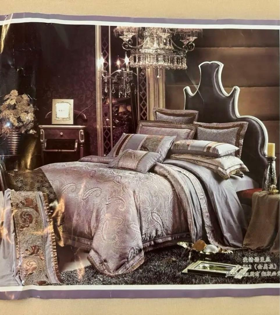 新品 高級 掛け布団カバー 枕カバー クッションカバー 4点セット キングサイズ