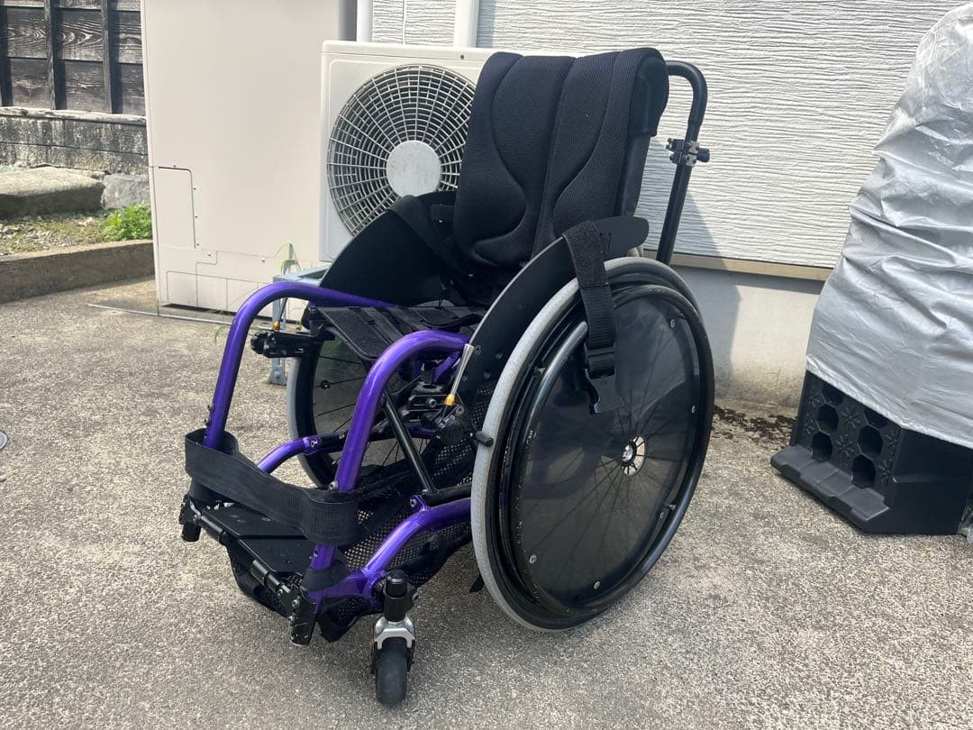 車椅子 紫 キッズ　小学生