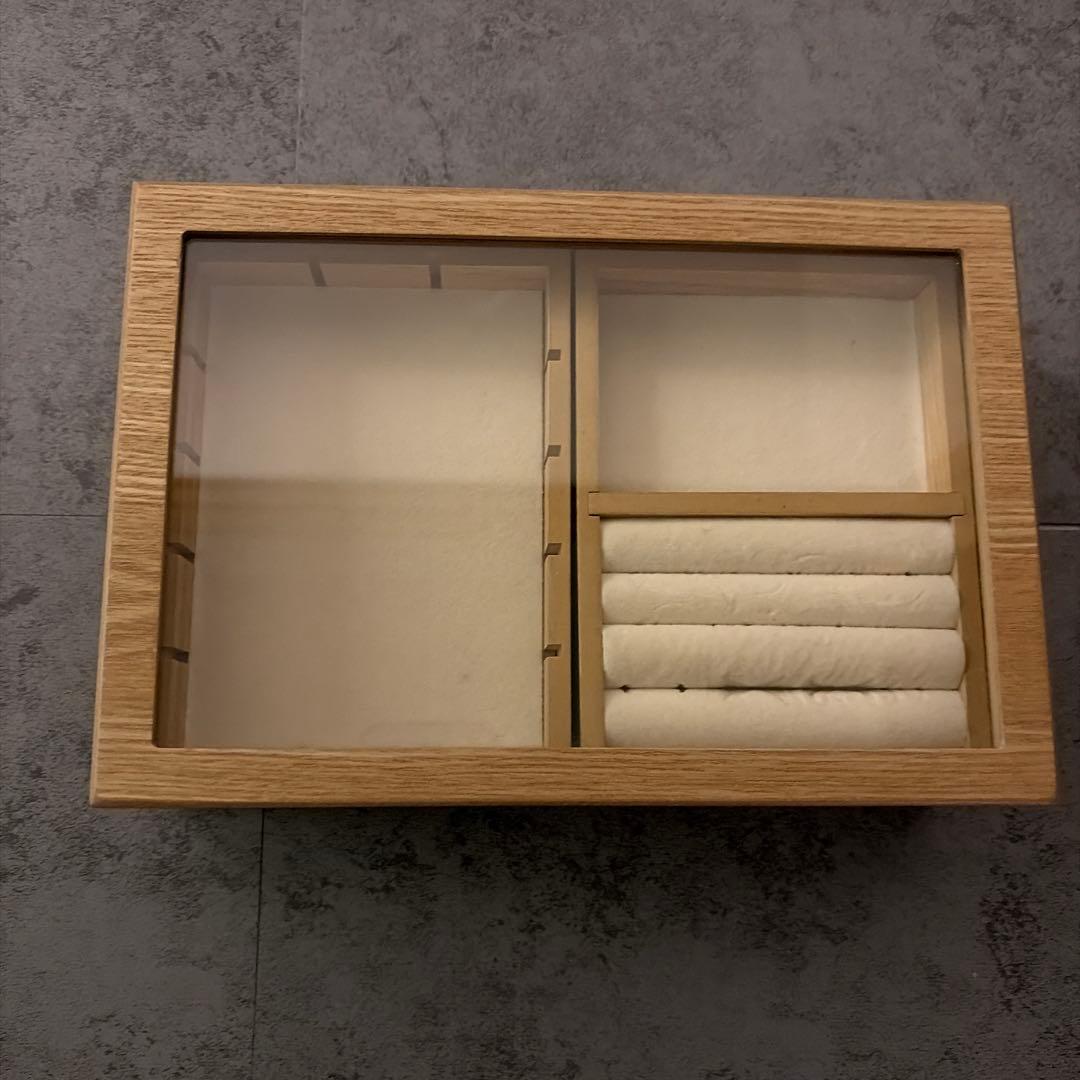 お値下げ中！北欧暮らしの道具店　アクセサリーケース ガラス蓋付き