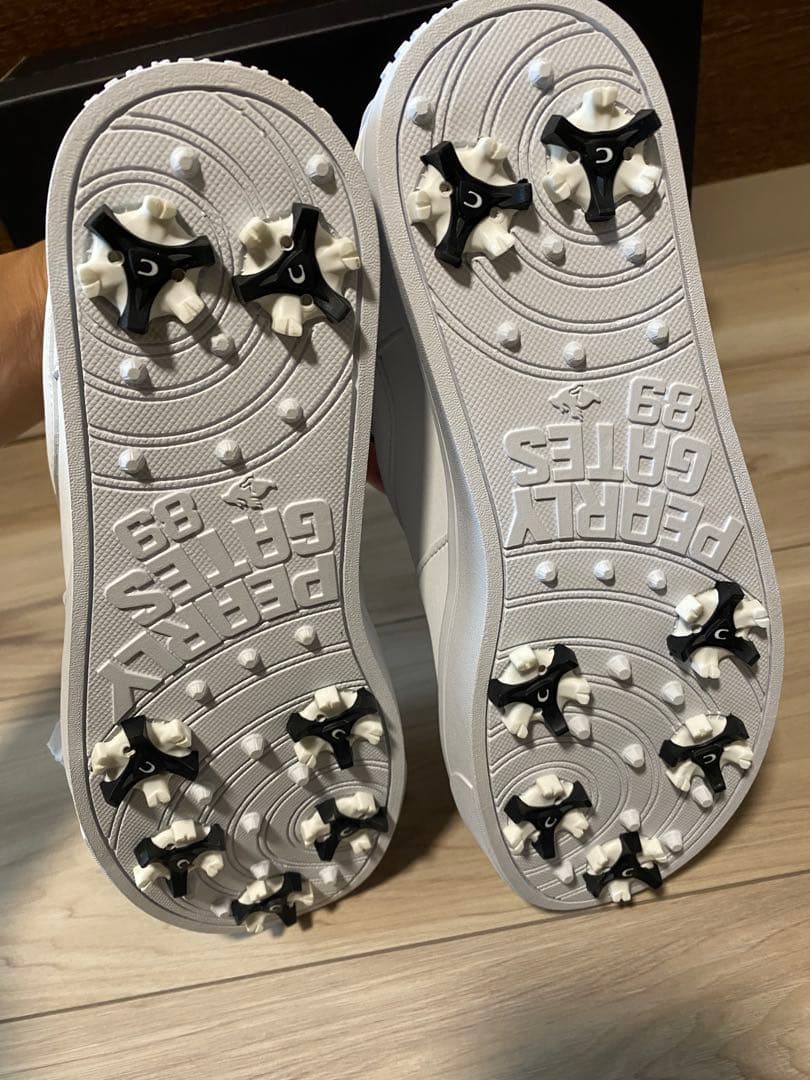 新品 パーリーゲイツ ゴルフシューズ 24センチ 白 ホワイト