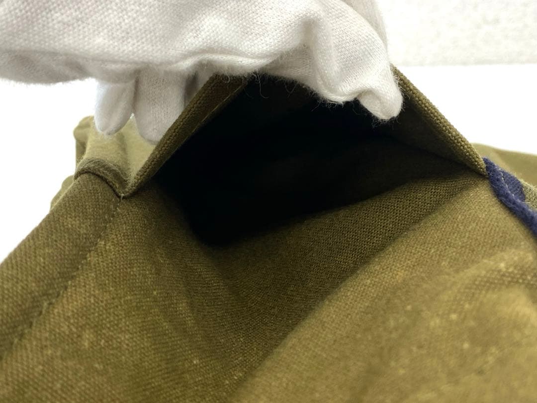 【未使用】HERMES エルメス キャンバストートバッグ カーキ