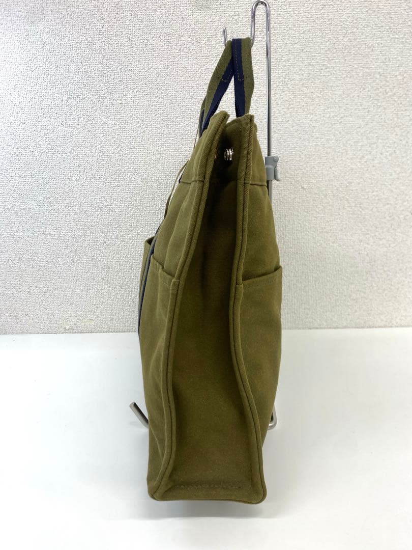 【未使用】HERMES エルメス キャンバストートバッグ カーキ