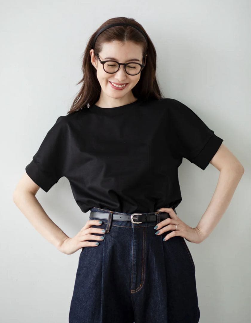 【専用】新品 MW ともさかりえ OJLA TUCK SLEEVE T黒 半袖