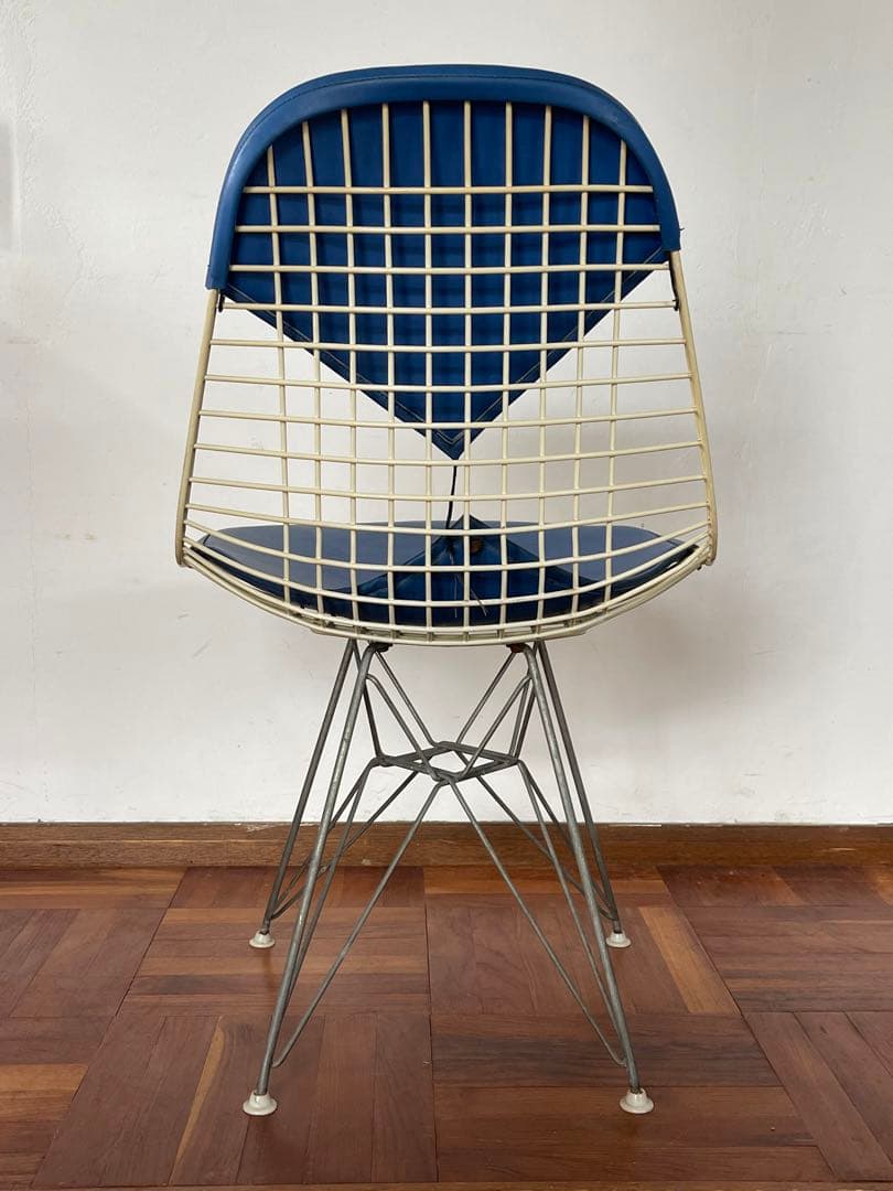 ハーマンミラー イームズ DKR ワイヤー チェア ビキニパッド ブルー 2