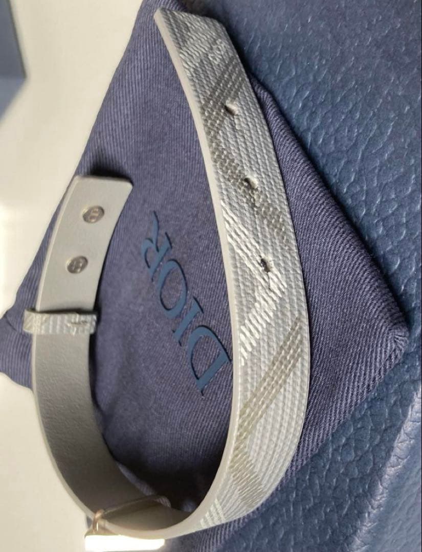 Dior ディオール CD ダイヤモンドブレスレット ロゴ　グレー 美品