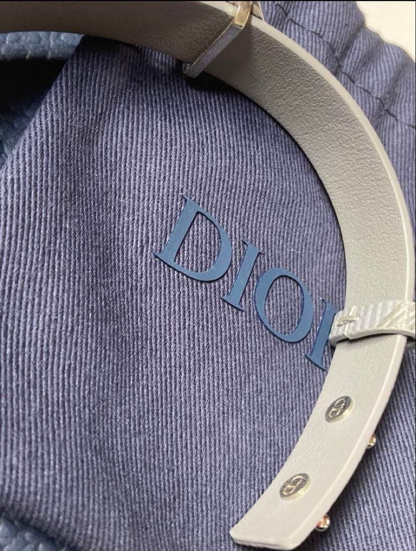 Dior ディオール CD ダイヤモンドブレスレット ロゴ　グレー 美品
