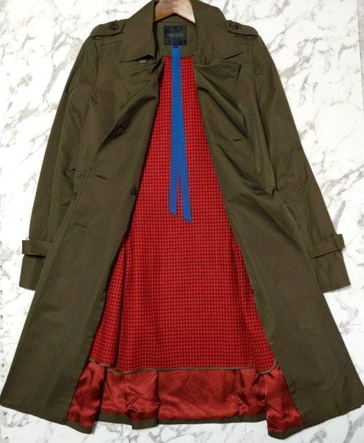 美品★ランバンコレクション★トレンチコート ライナー カーキ 40 L