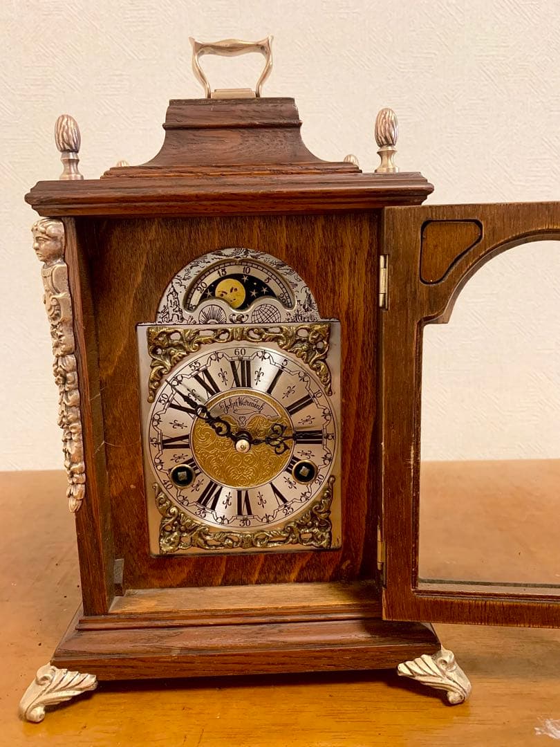 アンティーク WUBA Warmink 置時計 オランダ製 ムーンフェイズ