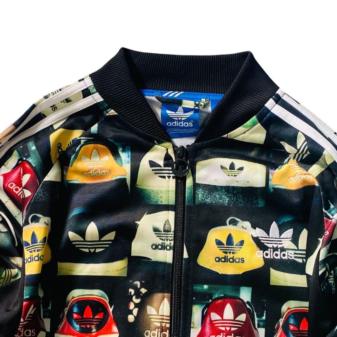 【美品】adidas 総柄　トラックジャケット　XL