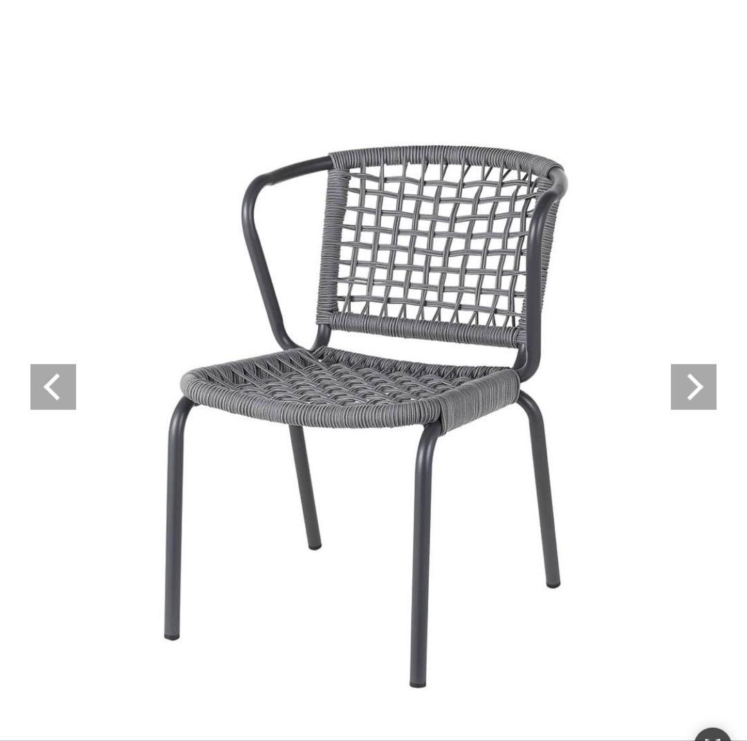 ガーデンファニチャー dalton ALUMINUM ROPE CHAIR LADARN GRAY