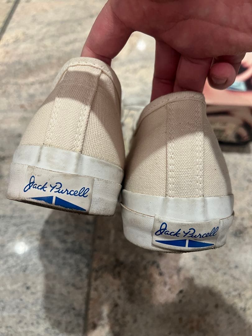 希少90s CONVERSE ジャックパーセル キャンバス ホワイト USA製