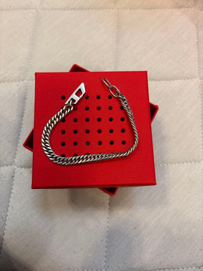 ステンレススチール チェーンブレスレット シルバー