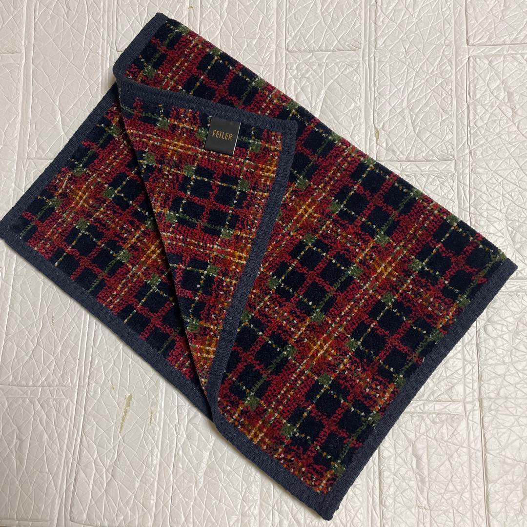 [出張中価格]フェイラー　タータンムードゲストタオル　完売品