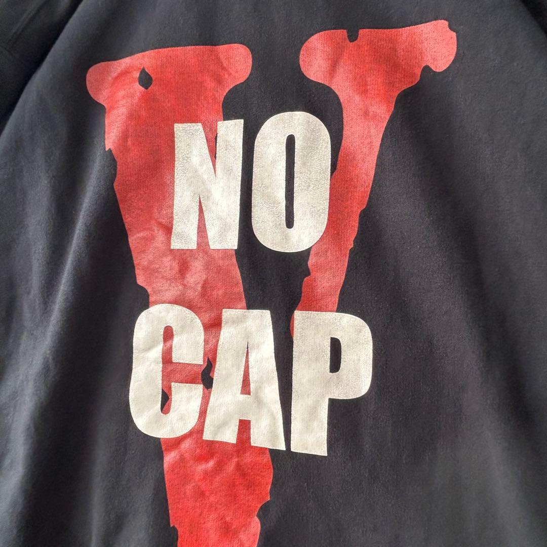 VLONE プルオーバーパーカー ブラック L FRIENDS NO CAP