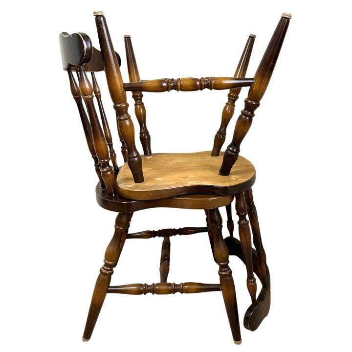 飛騨産業 キツツキマーク ダイニングチェア ウィンザーチェア 2脚 昭和レトロ