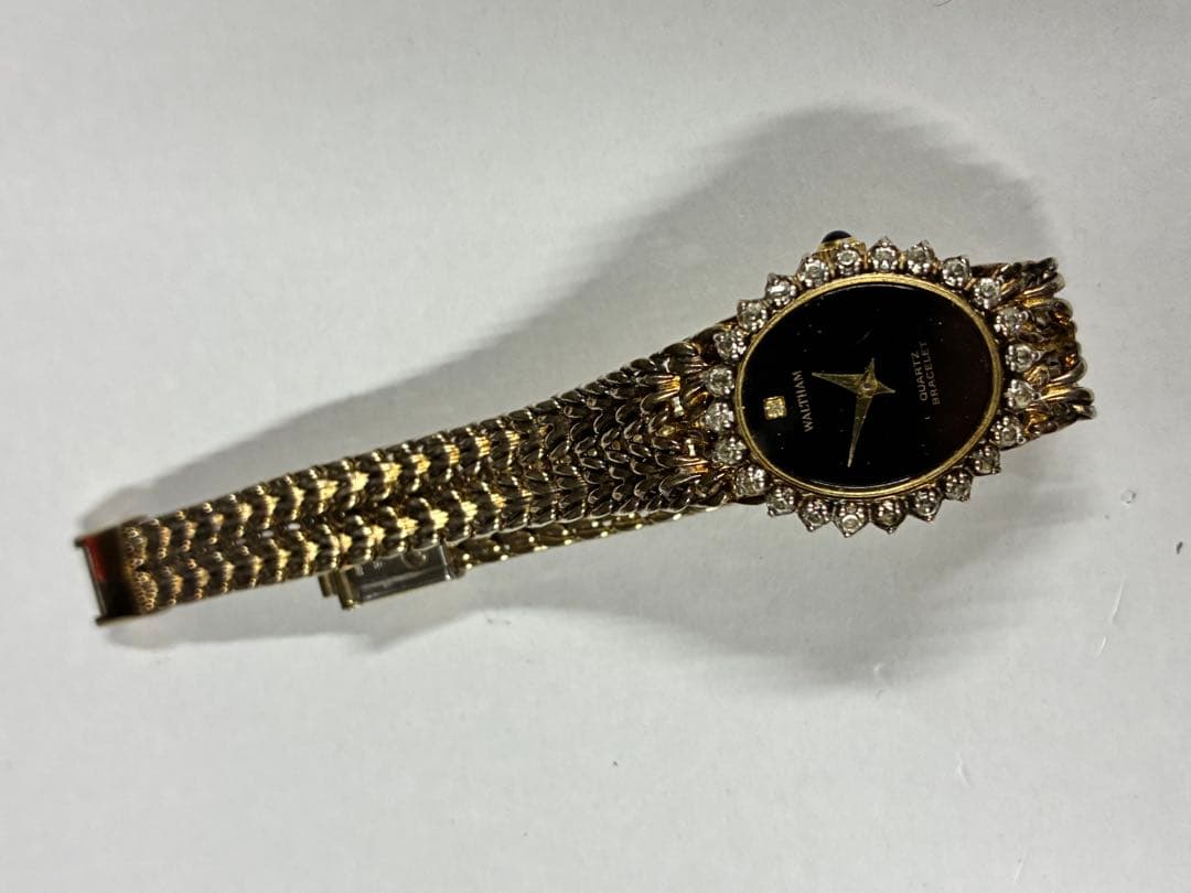 Waltham ウォルサム　クォーツ腕時計　GP on silver