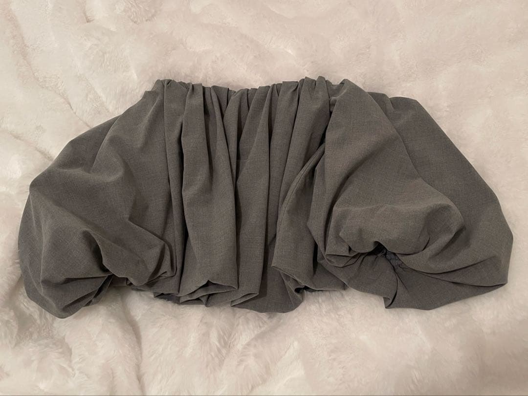 anuans ボリュームバルーントップス GRAY