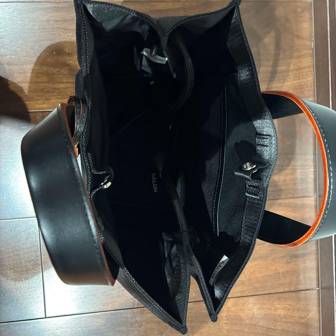 hALON ブラック トートバッグ
